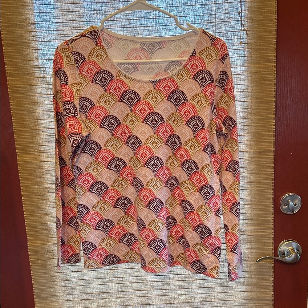 Colorful Patterned Women's Top